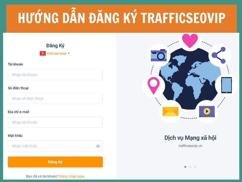 Hướng Dẫn Đăng Ký Traffic User SEO VIP - Đẩy Từ Khóa Lên Top 1 Google Cho Website